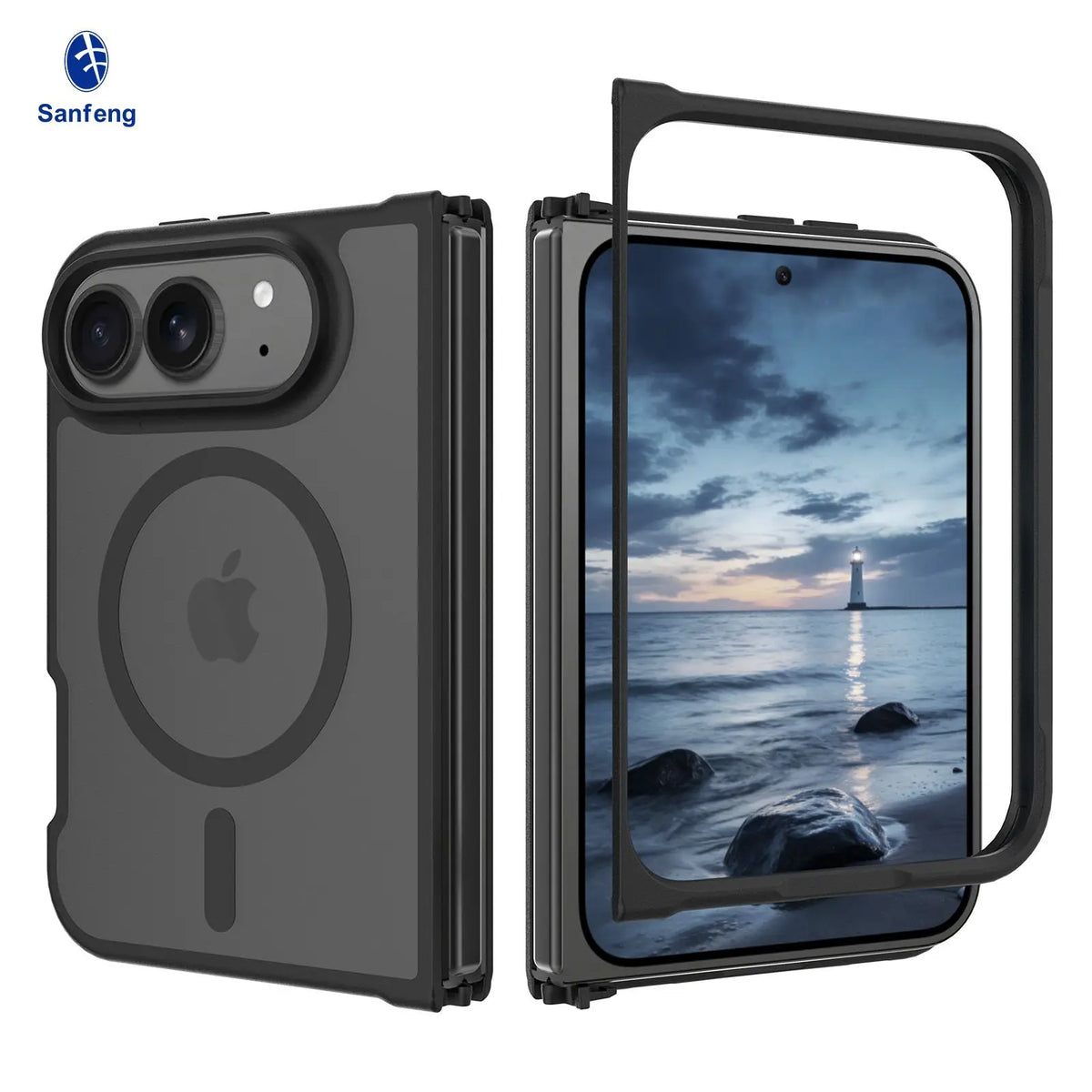 Matte Acrylic MagSafe Case for iPhone Duo