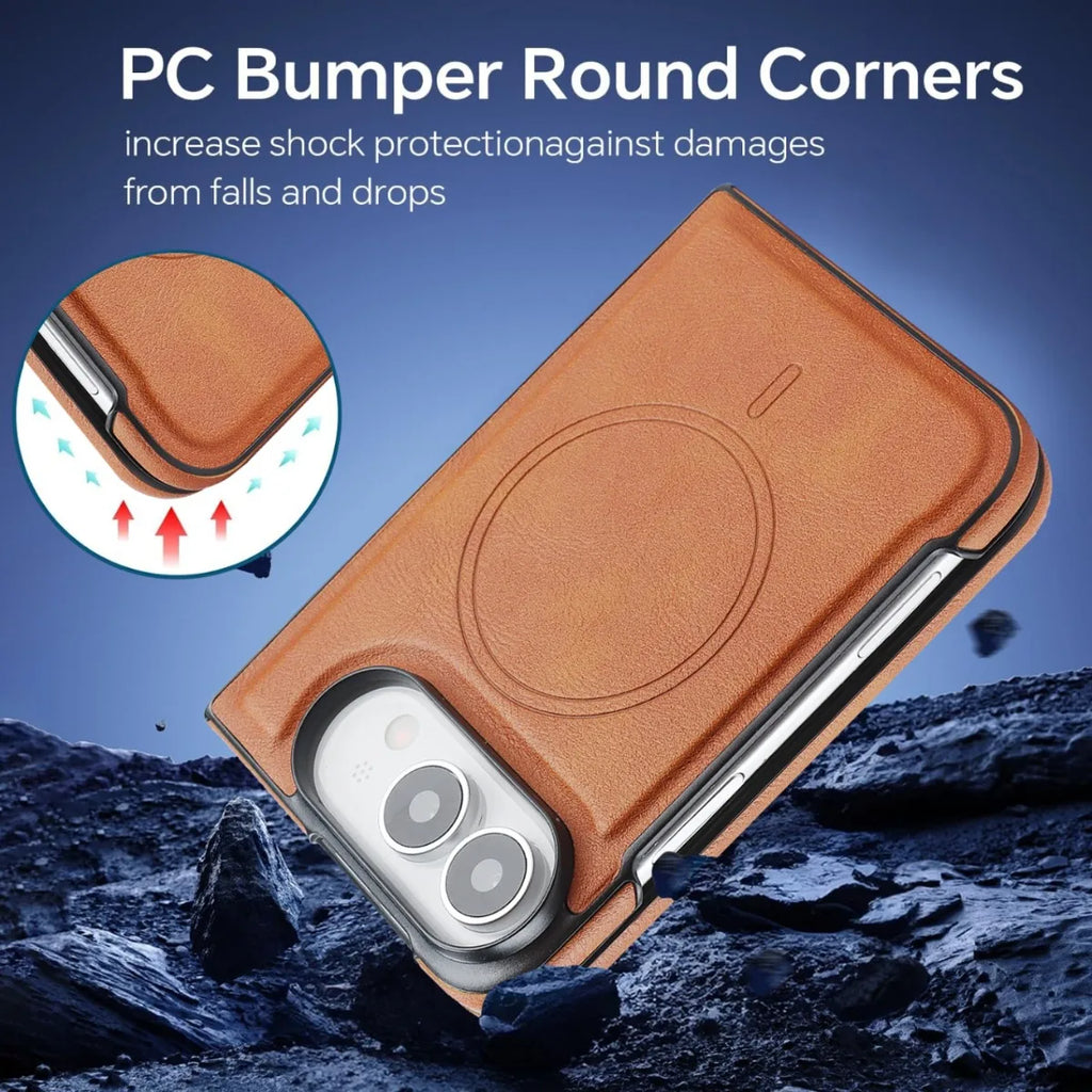 Business Leather MagSafe Case for iPhone Duo