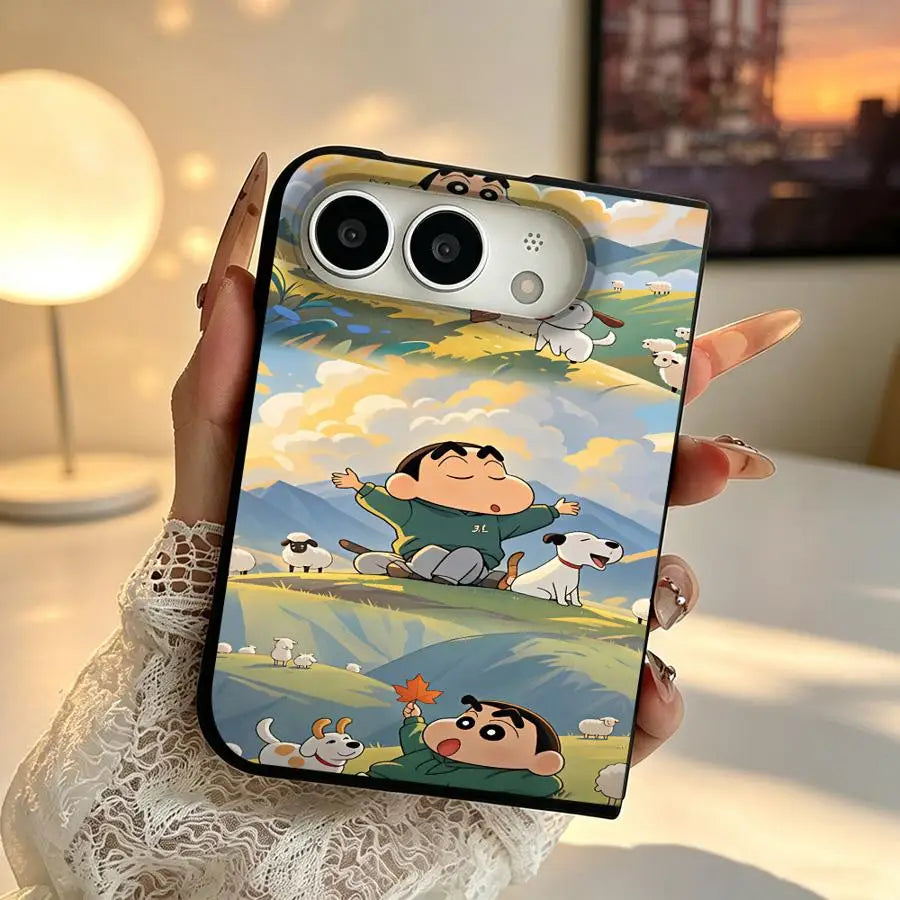 Phone Cover Case for Apple iPhone Duo 18Pro Max 18 Pro Shins‑Chans Collage
