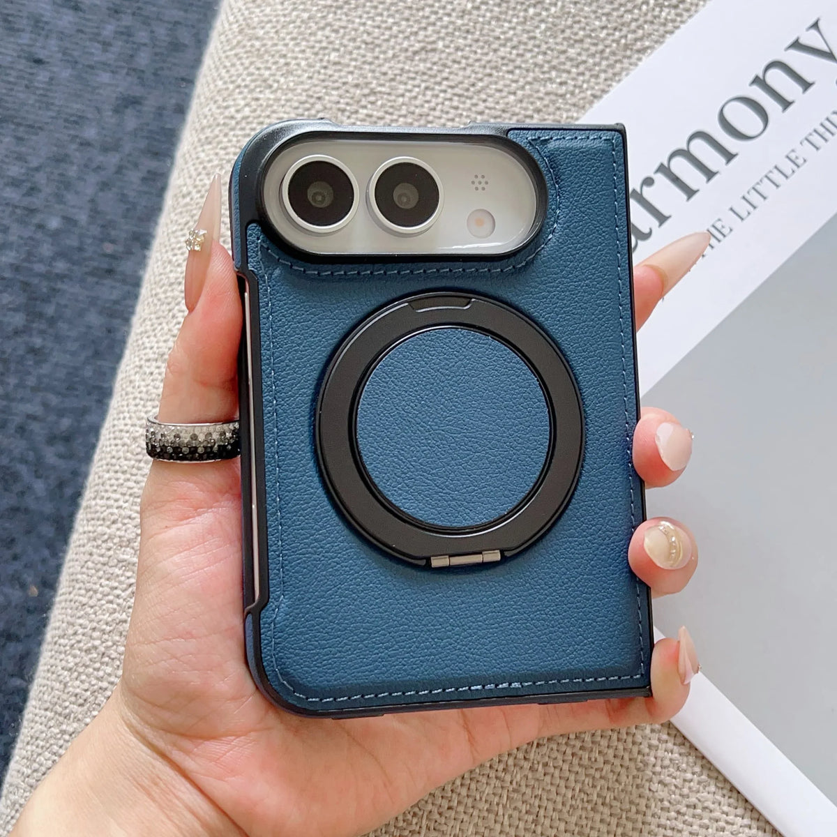 Rotating MagSafe Leather Case for iPhone Duo