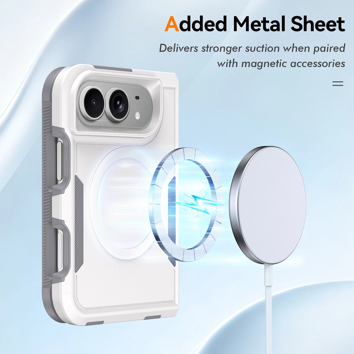 New Fashion Solid Color Anti-Fingerprint Fold Matte Magnetic Phone Case For iPhone Duo Supports Wireless Charging Sturdy Durable